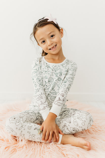 Magical Mermaids Colorable Pajamas