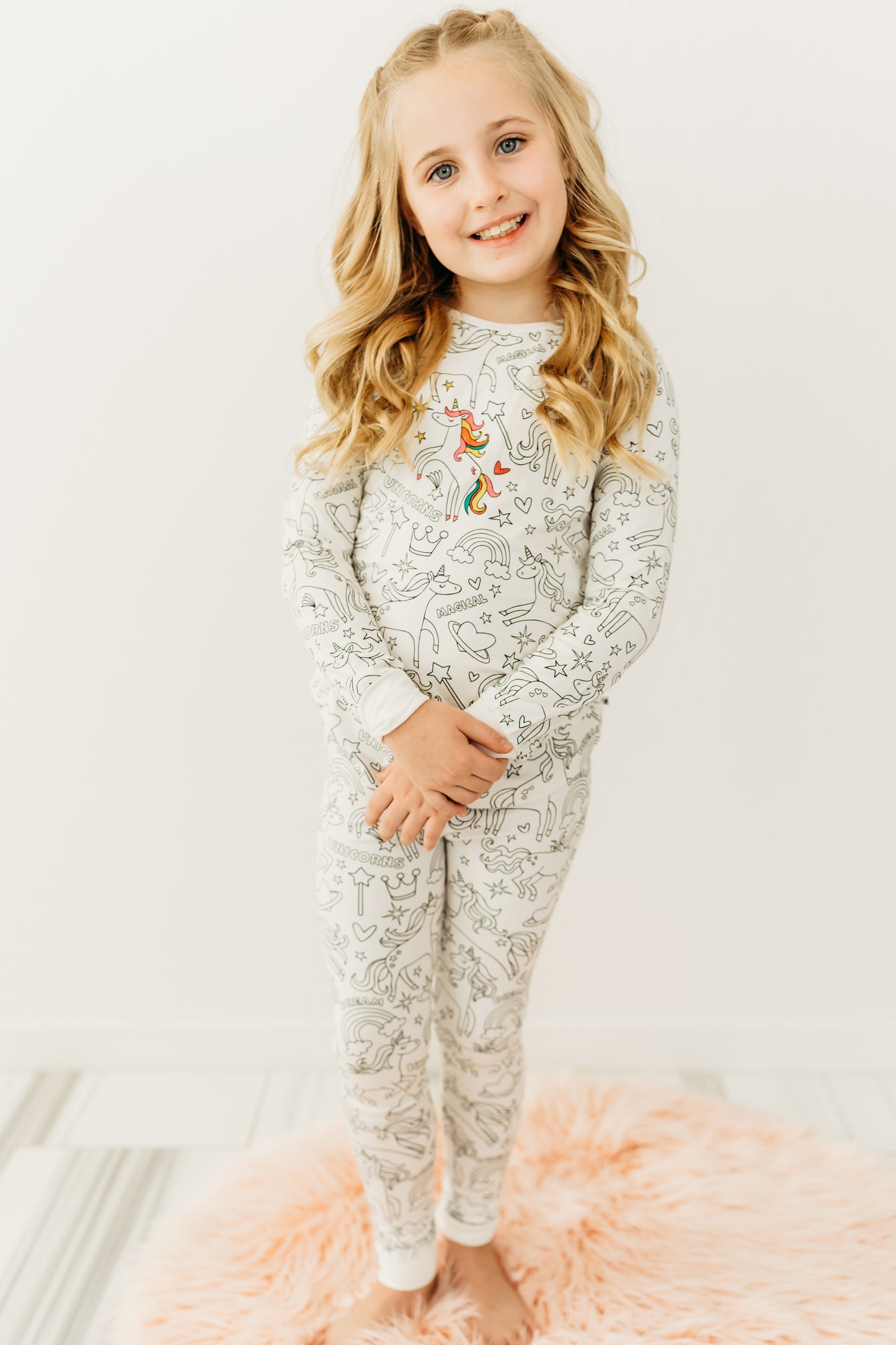 Unicorn Dreams Colorable Pajamas