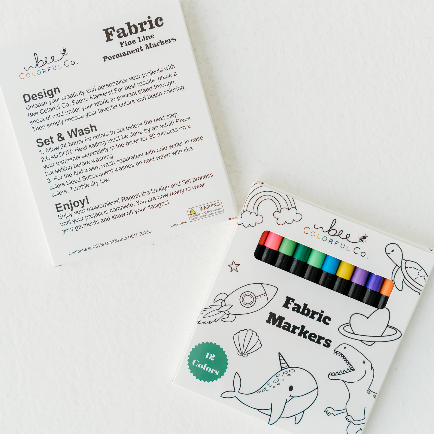 permanent fabric markers for coloring pajamas non-toxic