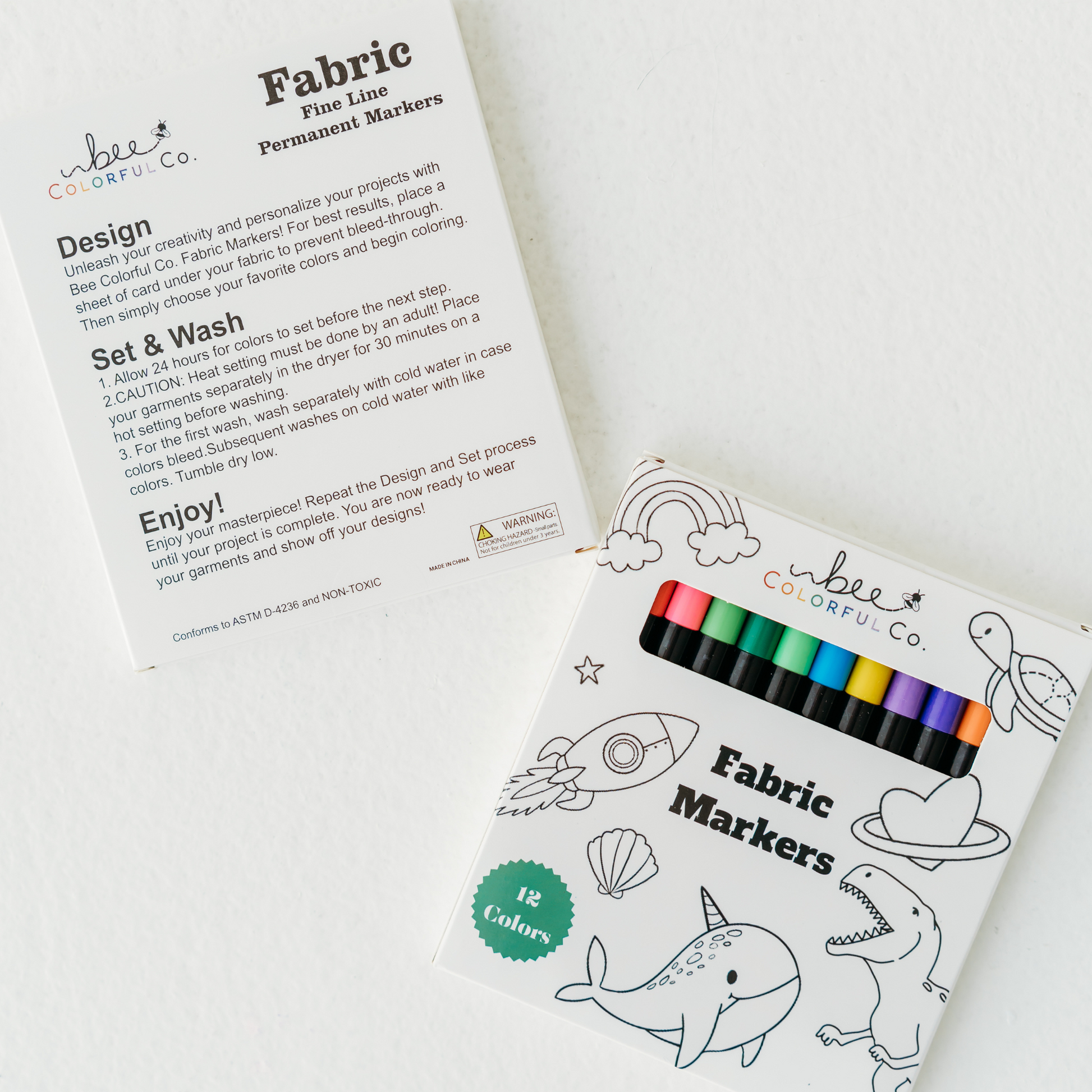permanent fabric markers for coloring pajamas non-toxic