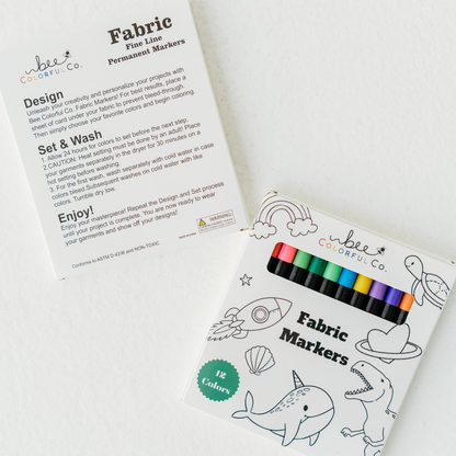 permanent fabric markers for coloring pajamas non-toxic