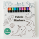 Fabric Markers for Kids | 12 Permanent Colors | Bee Colorful Co