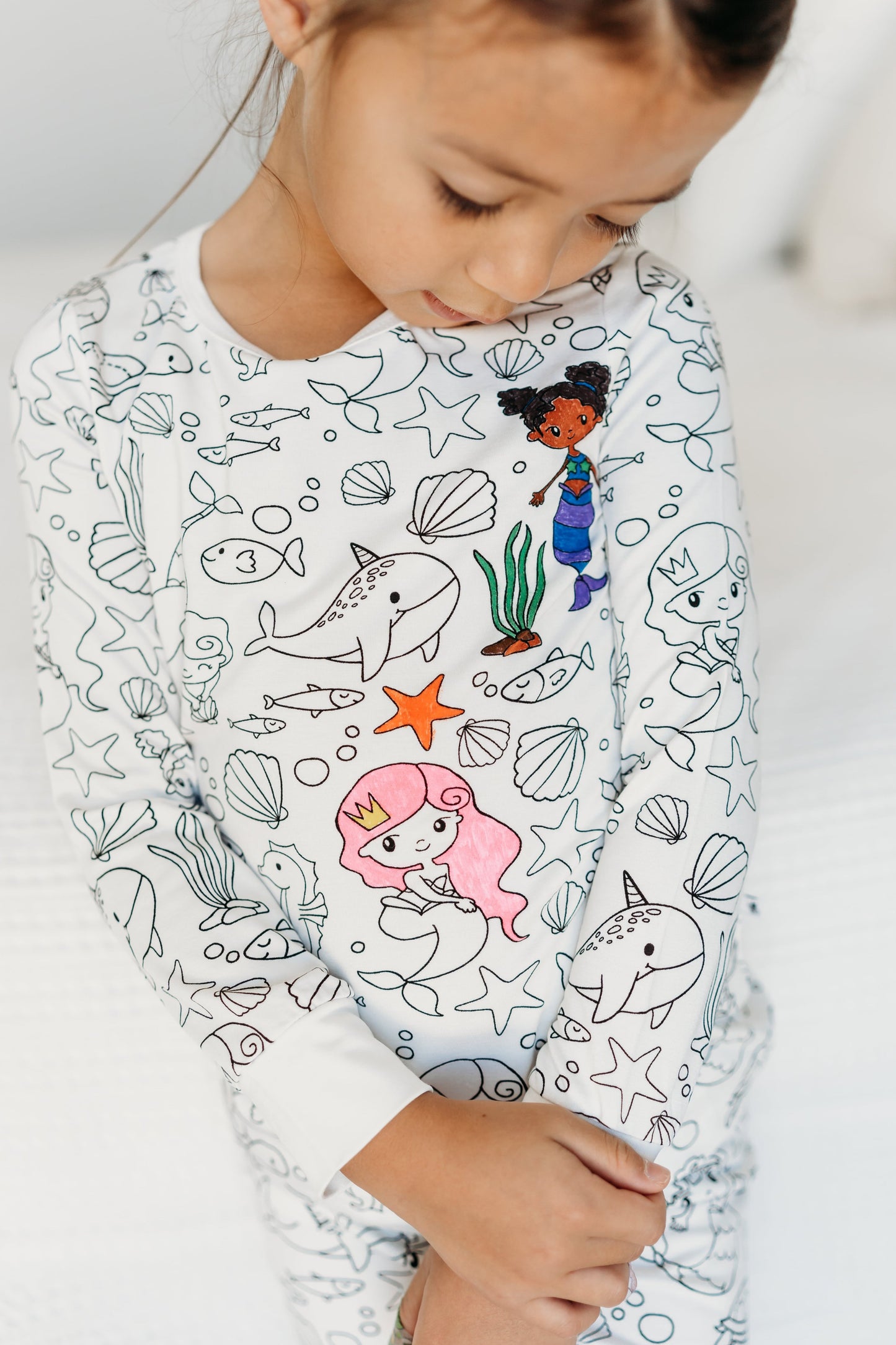 Magical Mermaids Colorable Pajamas