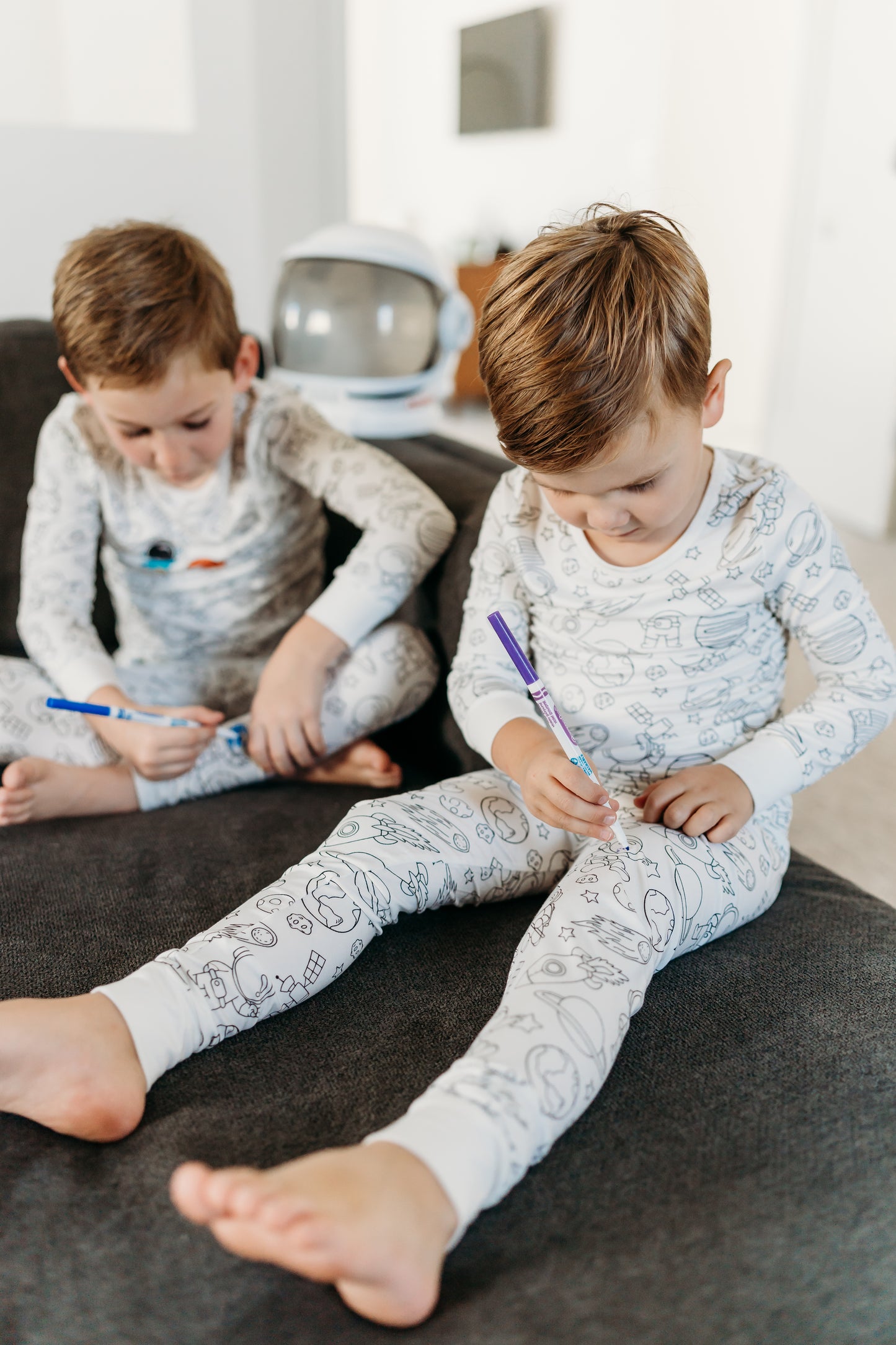 Astronaut Adventures Colorable Pajamas