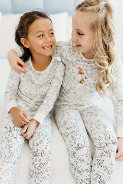 Unicorn Dreams Colorable Pajamas